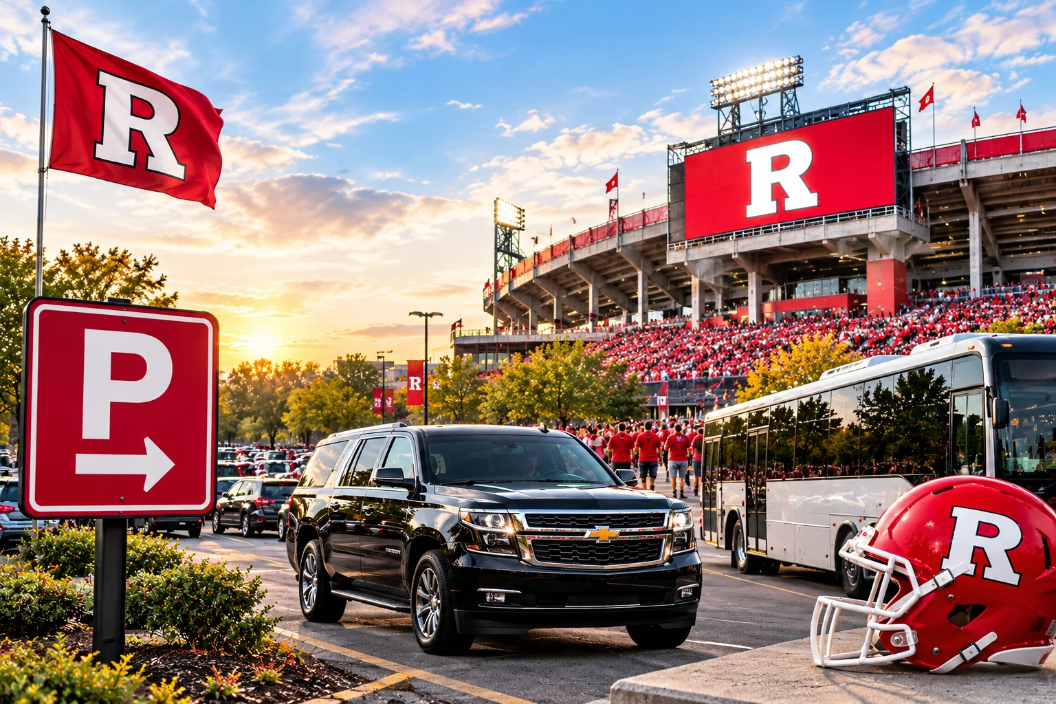 Rutgers football parking